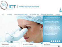 Tablet Screenshot of institut-oncologie-thoracique.com